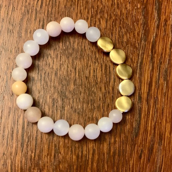 Sterling Forever 14K Gold Cloud Beaded Bracelet - Picture 7 of 10